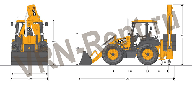 ������ �����������-���������� JCB 4CX � ��������
